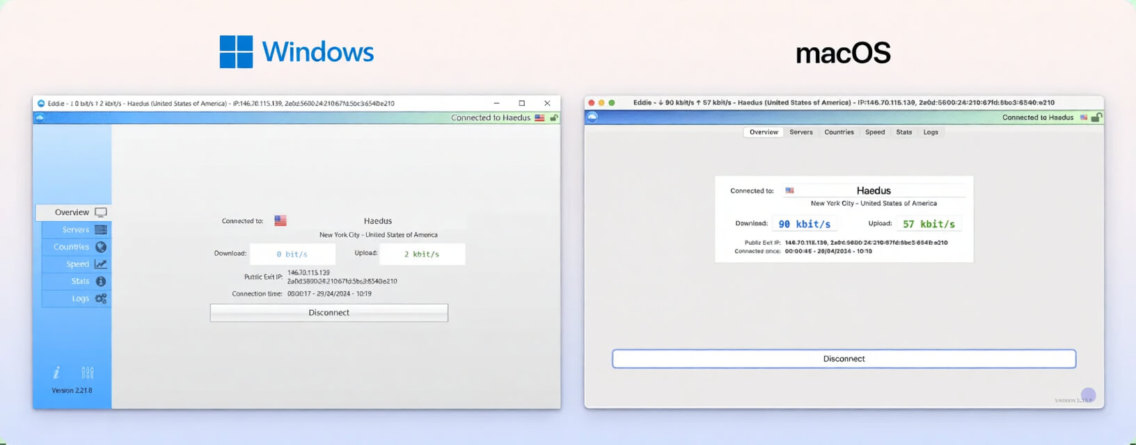 AirVPN Windows & macOS client AirVPN Windows & macOS client