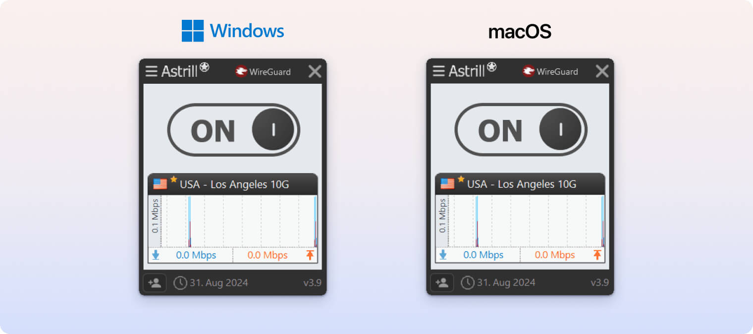 Astrill’s desktop apps 