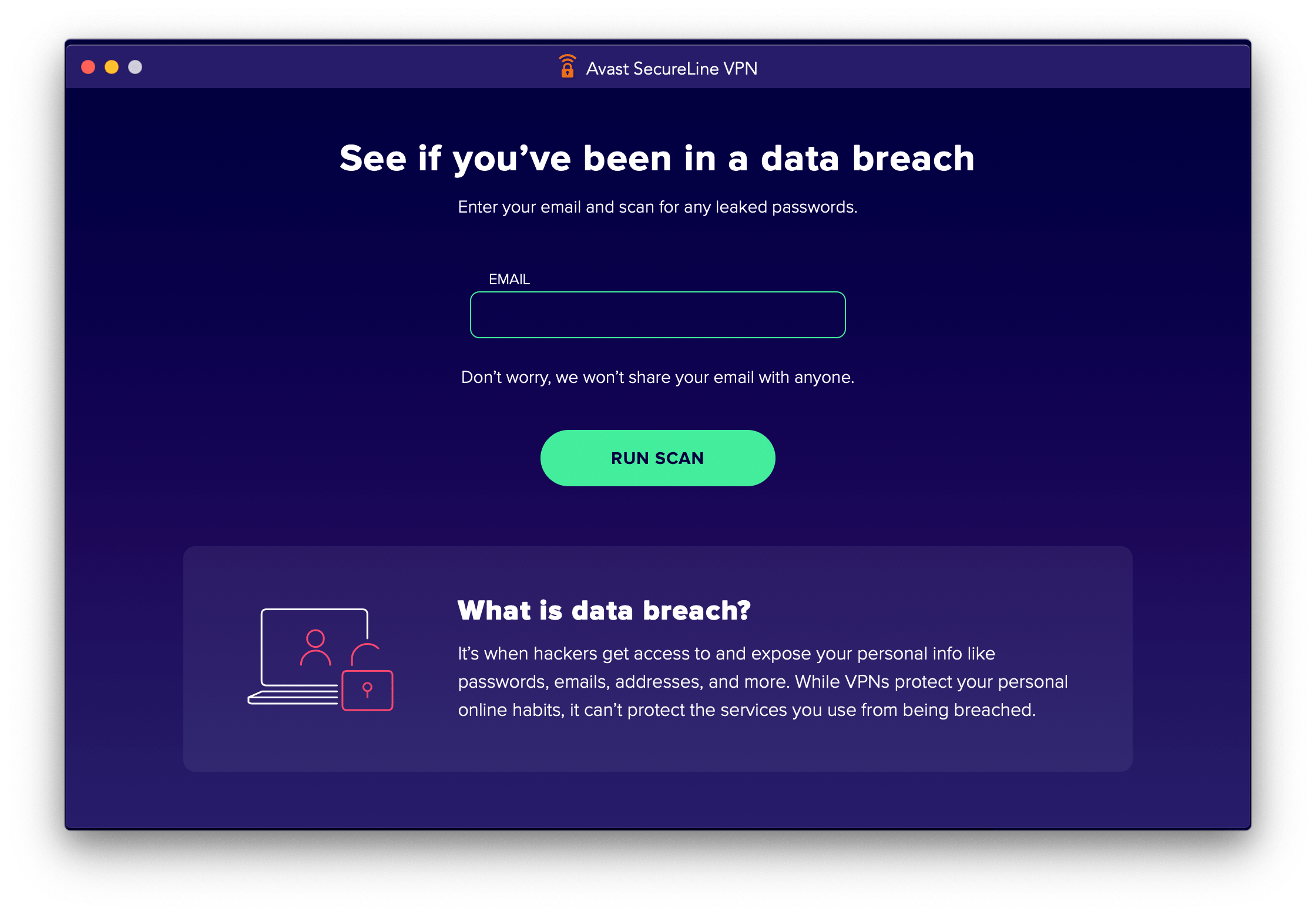 Avast SecureLine has a free password leak detector Avast SecureLine has a free password leak detector