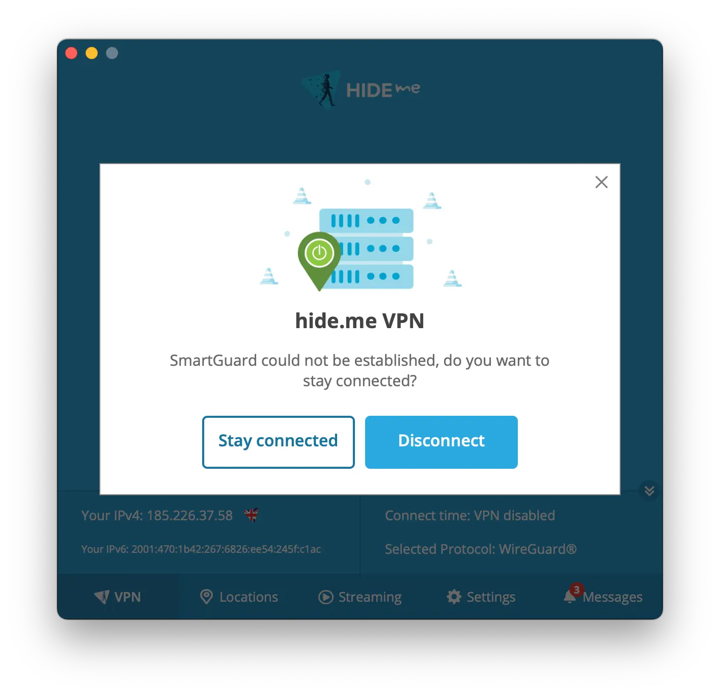 SmartGuard failed to connect and block ads SmartGuard failed to connect and block ads