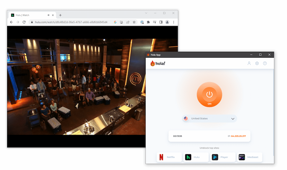 accessed Hulu with Hola accessed Hulu with Hola
