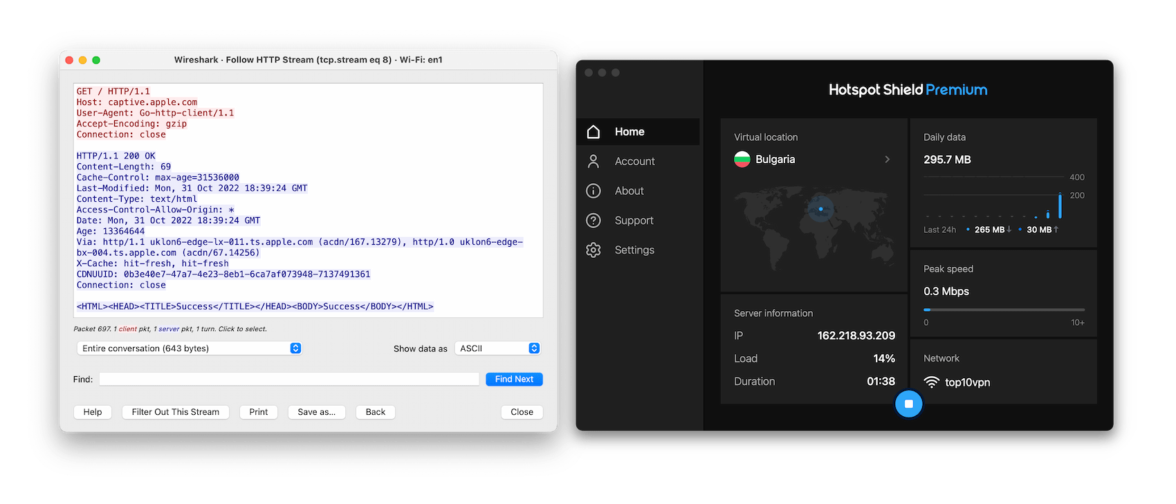 Hotspot Shield successfully encrypts all of your network traffic Hotspot Shield successfully encrypts all of your network traffic