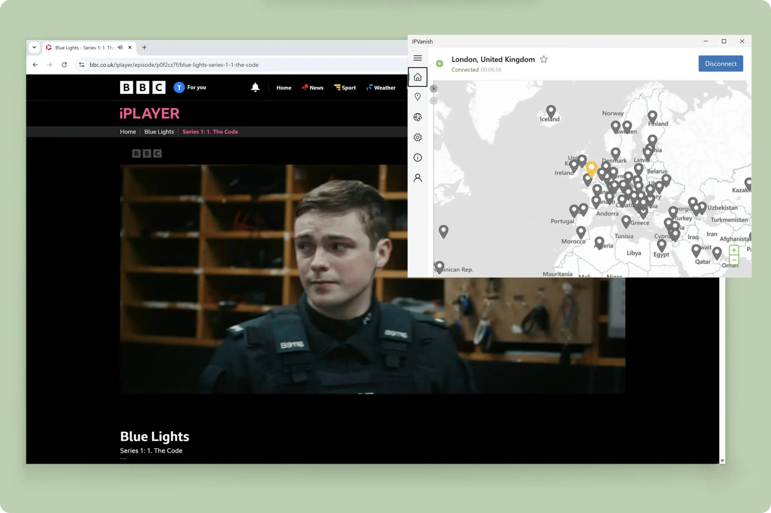 Using IPVanish, we streamed live and on-demand content on BBC iPlayer. Using IPVanish, we streamed live and on-demand content on BBC iPlayer.