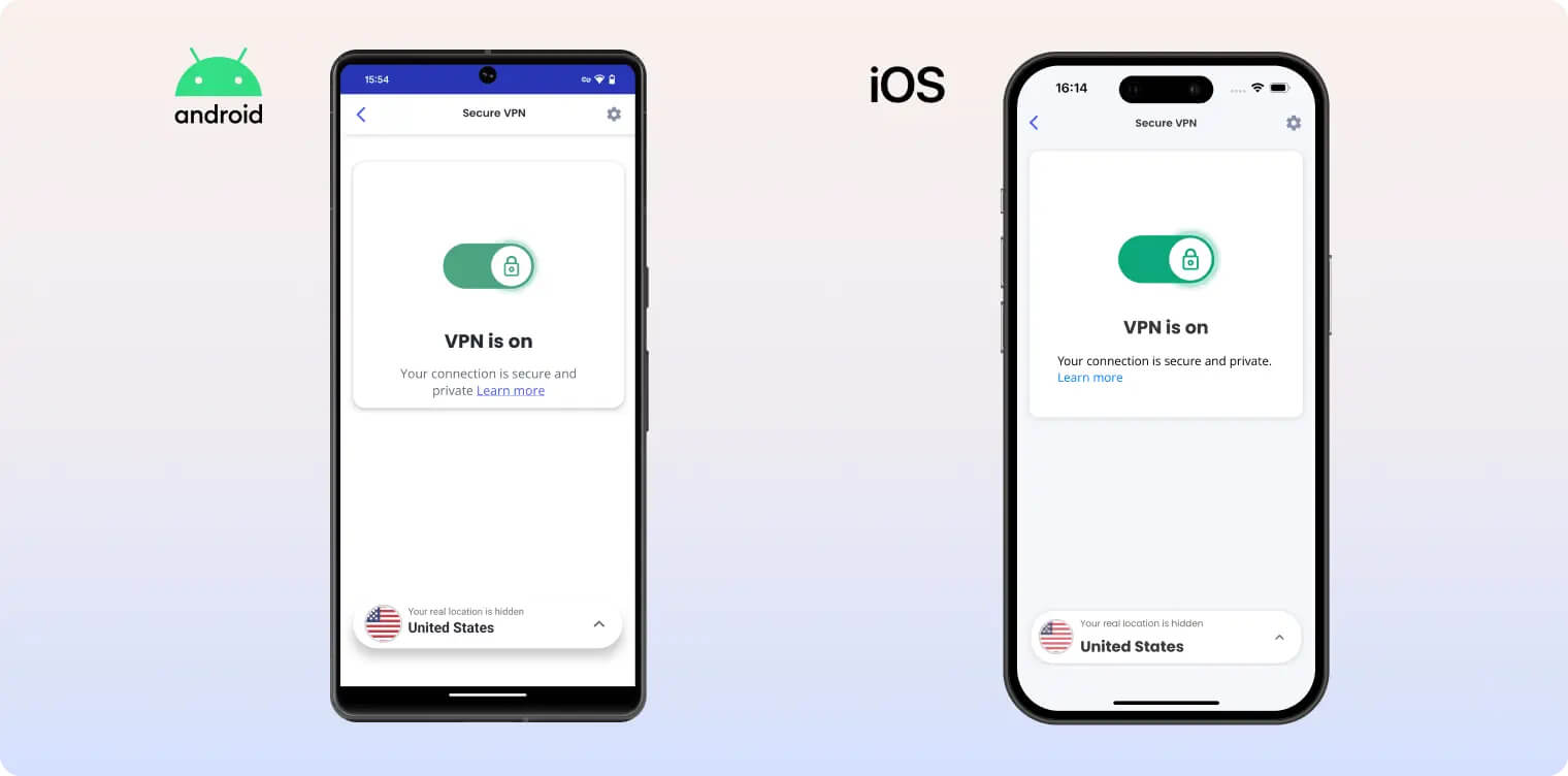 McAfee Safe Connect app