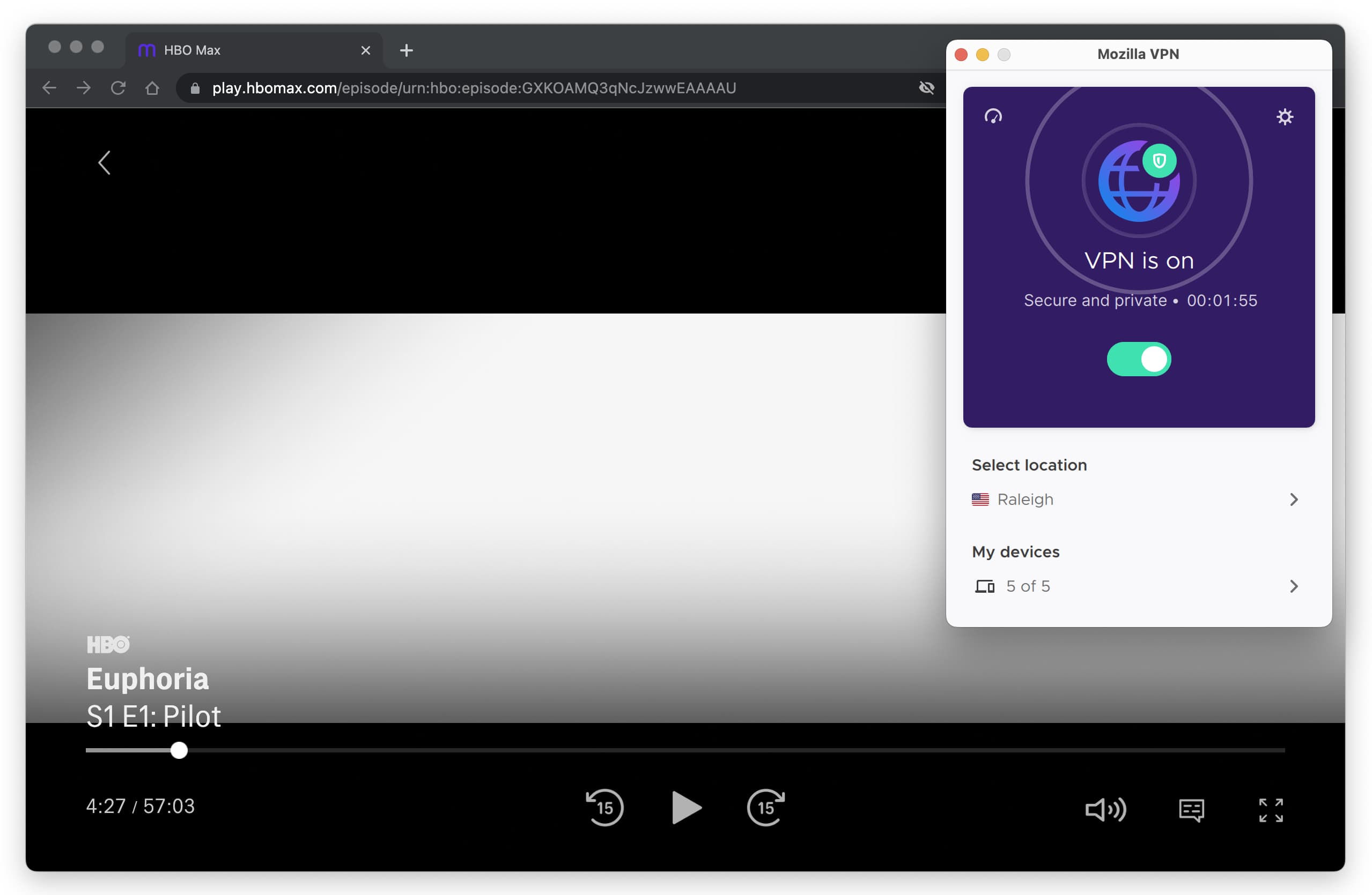 HBO Max is one of the few services Mozilla VPN works to unblock