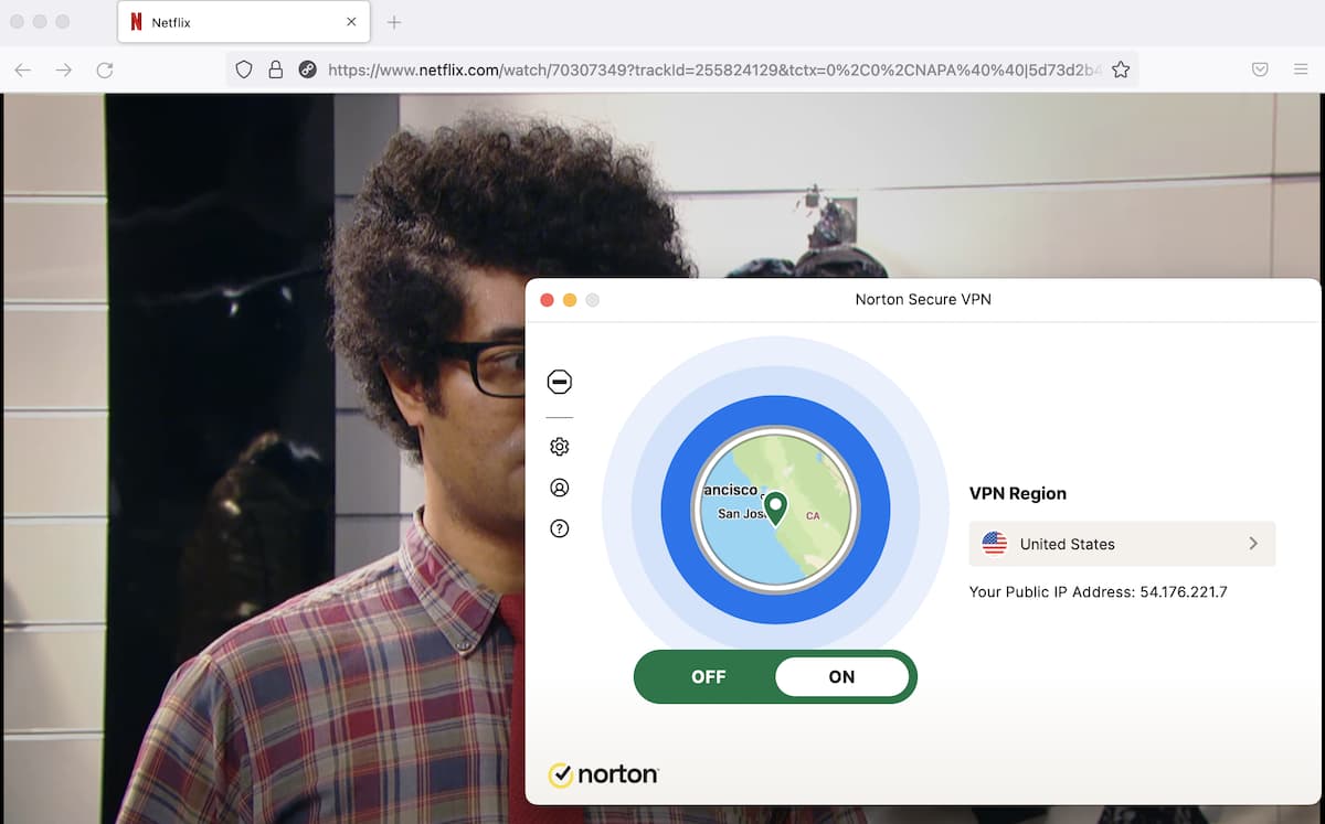 Streaming US Netflix with Norton VPN