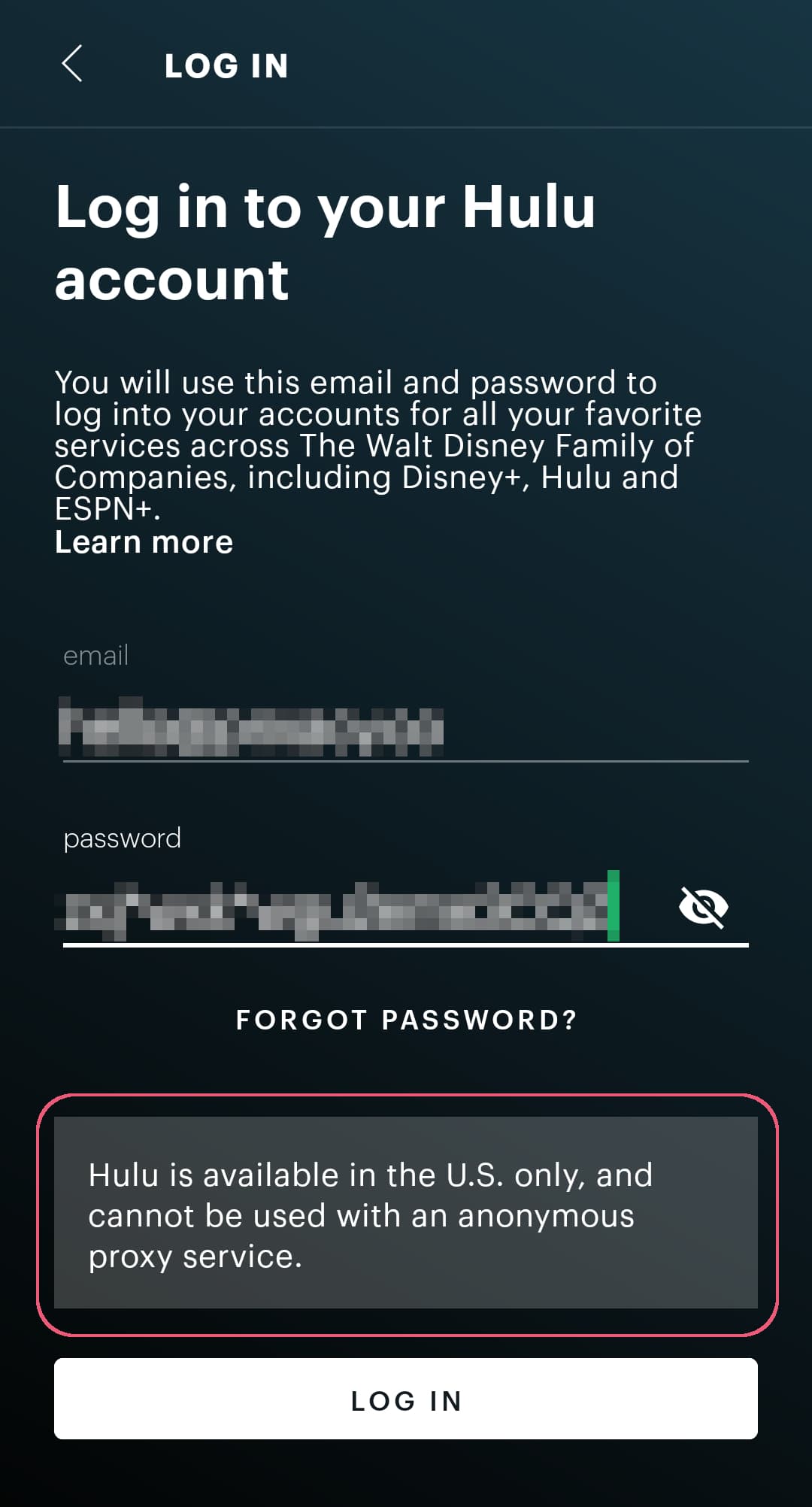 couldn’t get past Hulu’s login page while using SuperVPN couldn’t get past Hulu’s login page while using SuperVPN