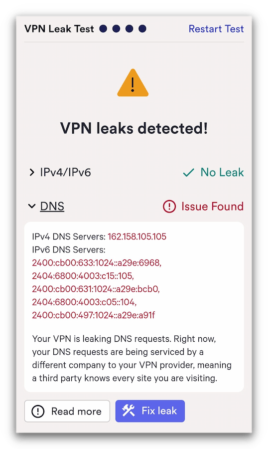 SuperVPN’s strongSwan VPN client prevented our IP address from leaking SuperVPN’s strongSwan VPN client prevented our IP address from leaking