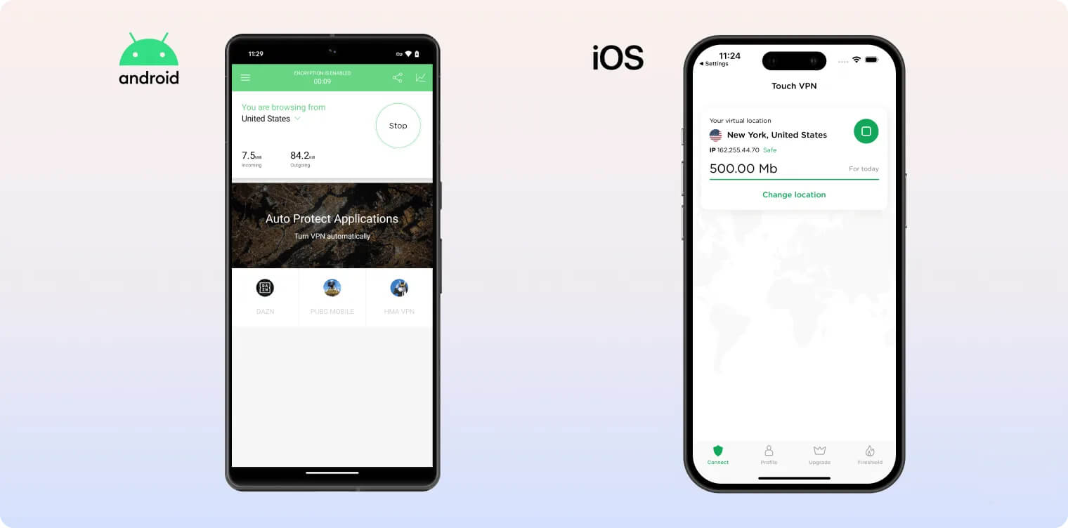 Touch VPN mobile APP