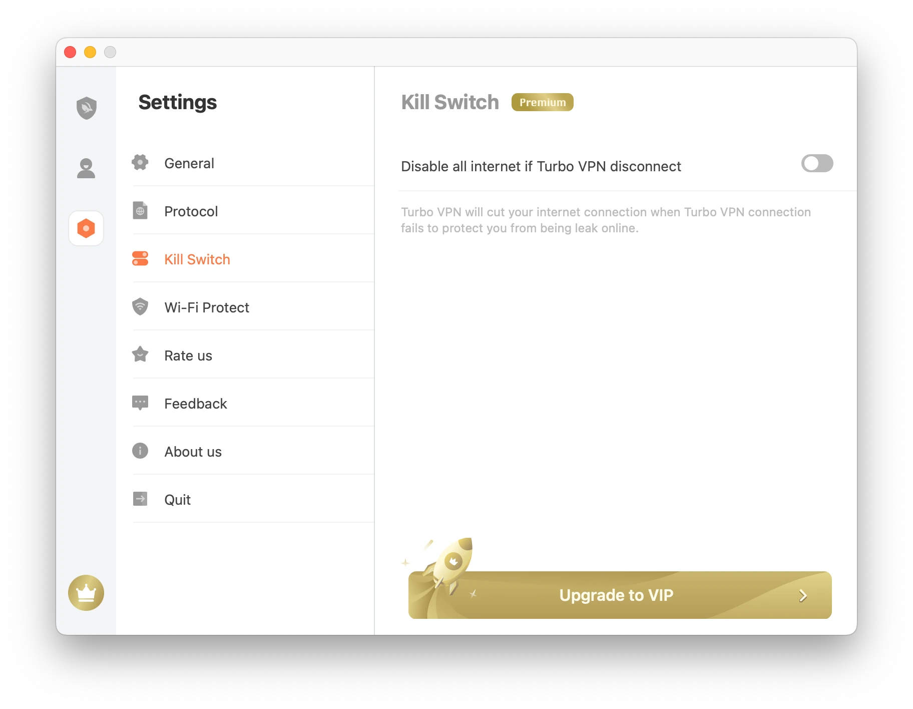 Turbo VPN’s kill switch