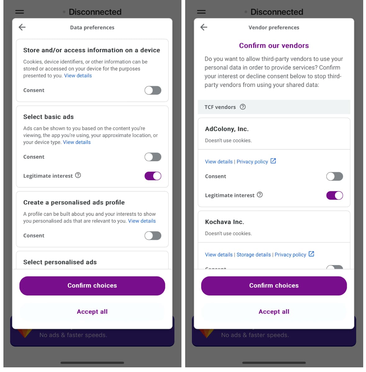 VPN 360 is one of the few that offers helpful privacy settings VPN 360 is one of the few that offers helpful privacy settings