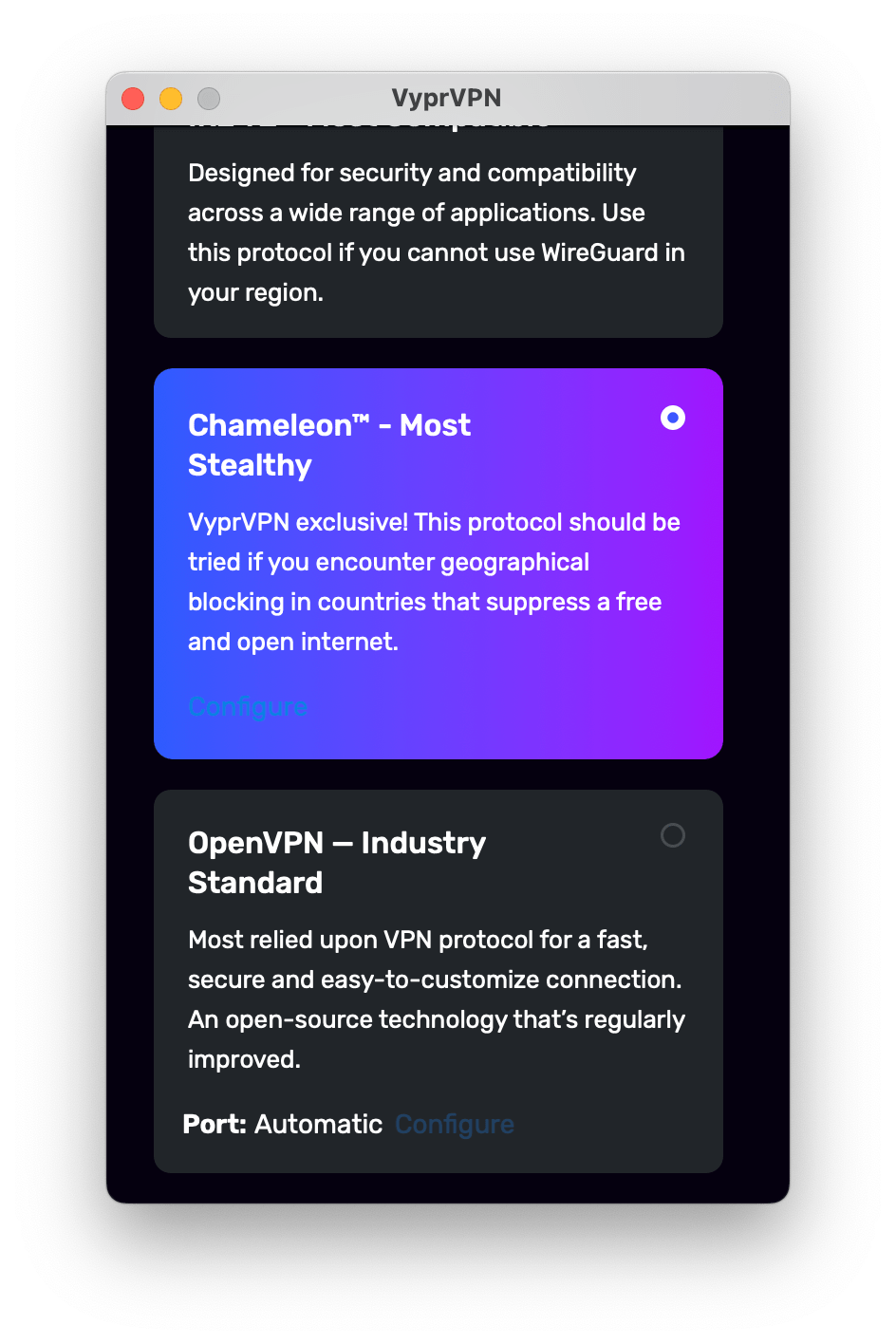 VyprVPN’s obfuscation protocol 